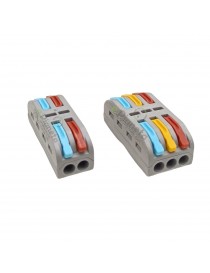 Morsetti di collegamento rapido 2 3 poli a 2 3 vie per cavi elettrici da 0.08 a 4.0 mm 32A connettore a giunzione
