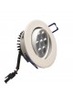 Faro faretto led incasso bianco 7w ip20 orientabile rotondo luce fredda naturale