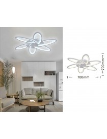 Lampadario plafoniera a led 59w fiore lampada da soffitto bianco design moderno luce fredda naturale