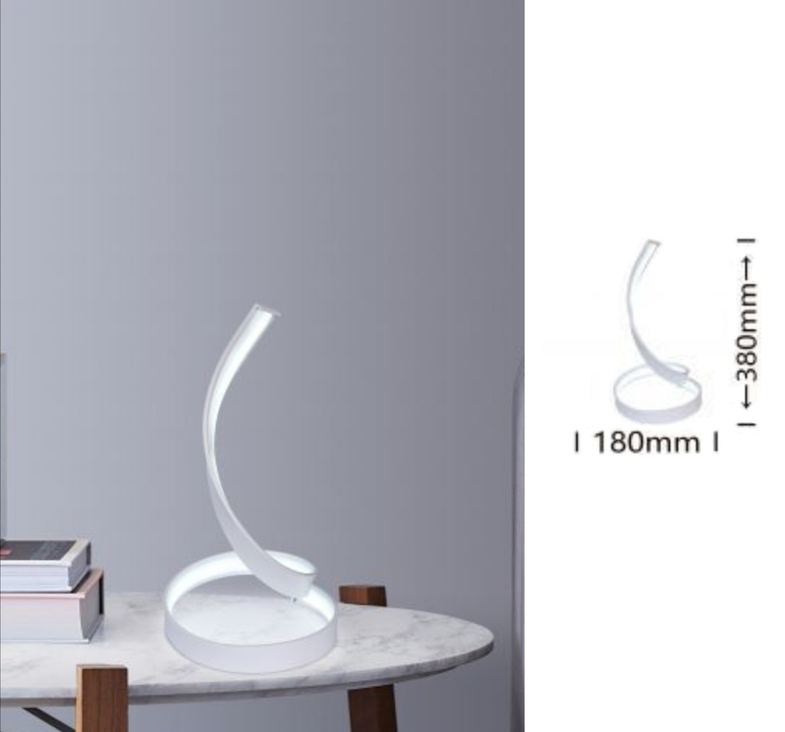 Lampada da tavolo a LED grande, trendy e ultra-design - Newton