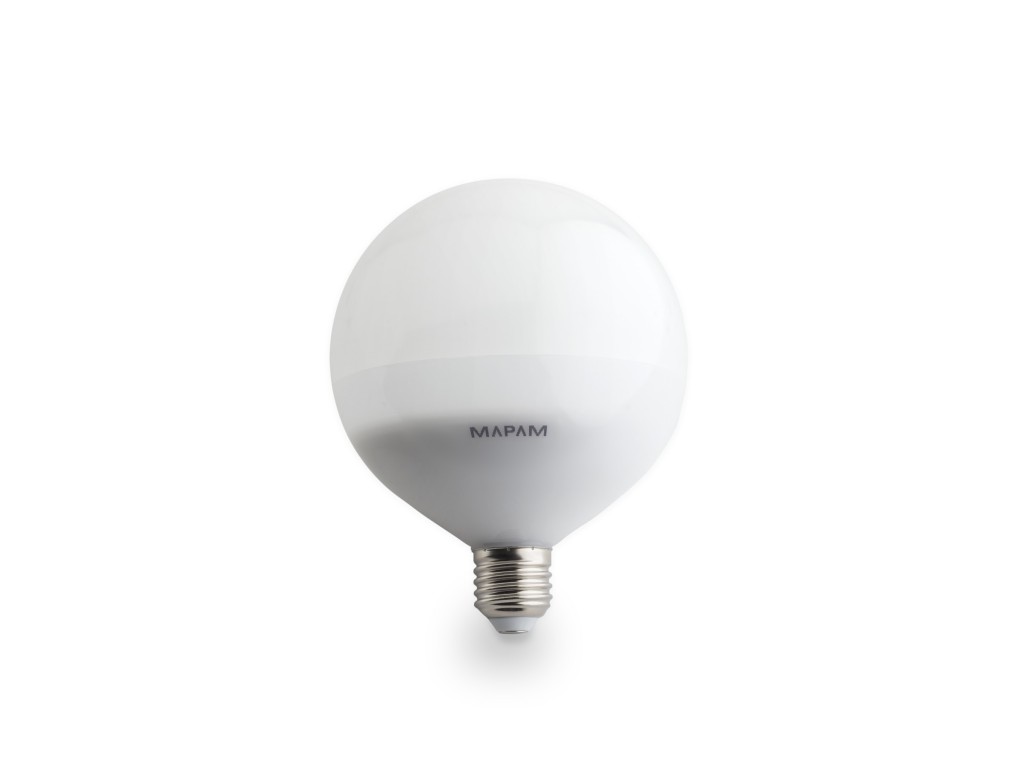 X2 Lampadina led E27 globo G120 20w sfera palla luce calda Mapam