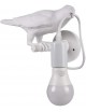 Applique da parete uccellino luce led E27 design moderno bianco lampada decorativa animali 