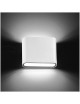 Applique led cob 10w rettangolare sottile bianco per esterno con biemissione di luce naturale lampada da parete slim moderno