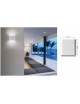 Applique led cob 10w rettangolare sottile bianco per esterno con biemissione di luce naturale lampada da parete slim moderno