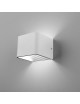 Applique led cob 7w cubo quadrato bianco con biemissione di luce naturale lampada da parete design moderno