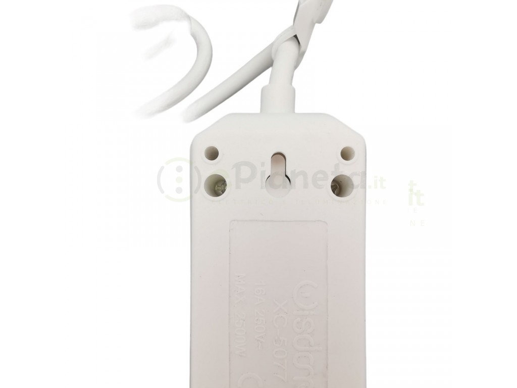 Unitec 44540, Prolunga Schuko, H05VV-F 3G1.5 mm², 3 m, colore: Bianco :  : Elettronica