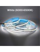 Striscia led cob 24V 50w 5 metri strip alta luminosità dimmerabile adesiva luce bianco caldo naturale 