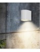 Applique da parete cilindro luce verso il basso GU10 design moderno per esterno giardino impermeabile IP65 bianco grigio nero