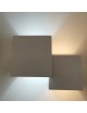 Applique cubo doppia luce led attacco G9 in gesso lampada da soffitto quadrata moderno bianco verniciabile