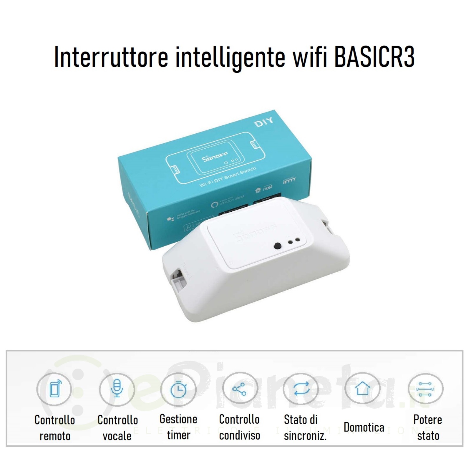Smart Interruttore Intelligente WiFi 220V 16A 3500W Smart Switch