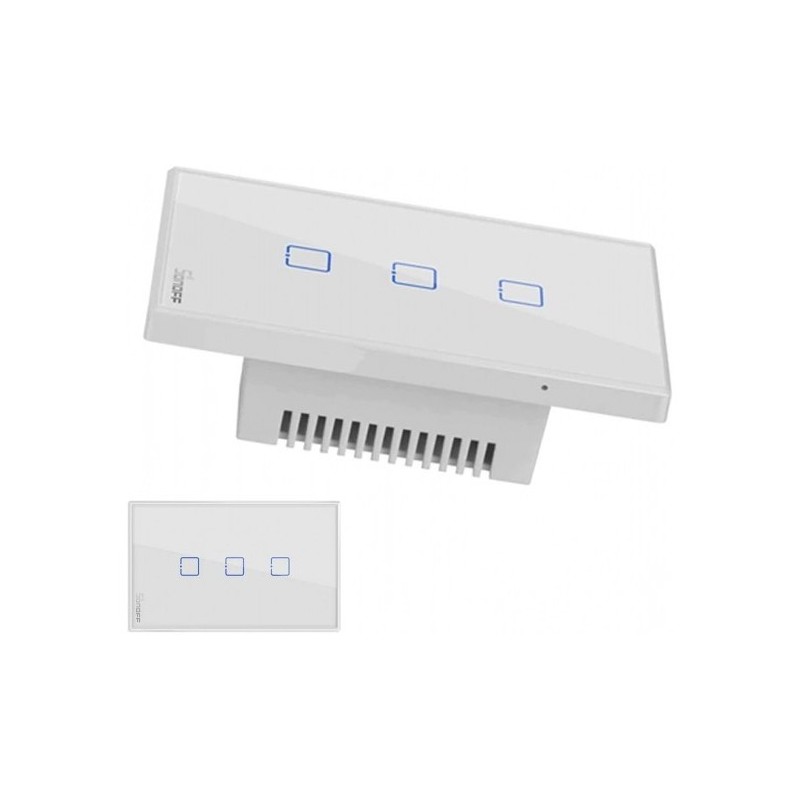 Interruttore 3 tasti smart switch per controllo remoto luci domotica con  Alexa Google home smartphone SONOFF