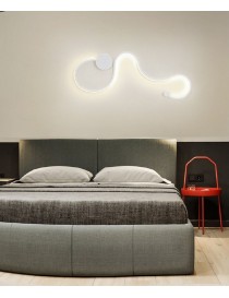 Applique da parete led 20w plafoniera ondulato onda moderno lampada camera luce fredda naturale calda