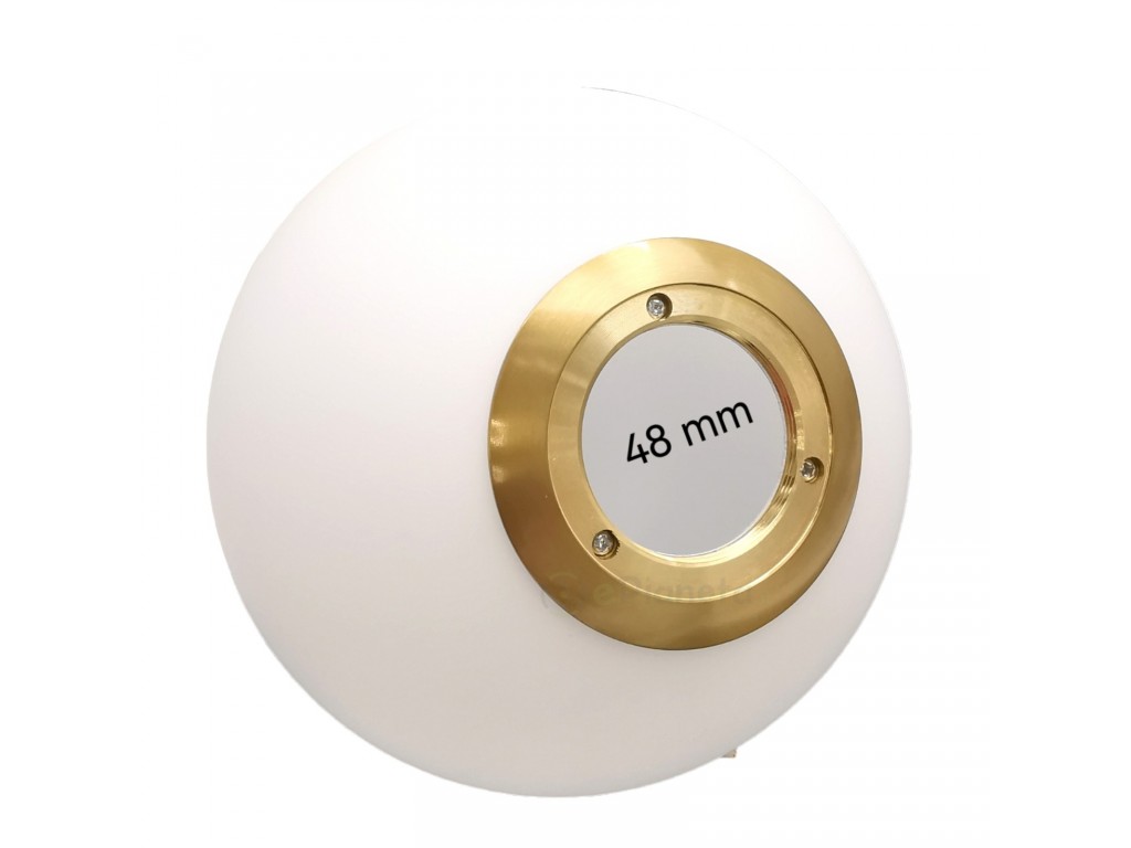 Lampada Led In Vetro Argento Oro Sfera Grande - Ferrini Gift